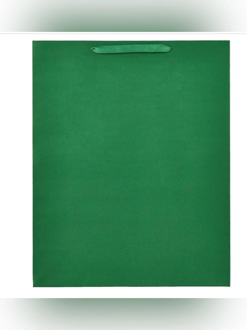 🎉 $5 Jumbo Green Gift Bag with Ribbon Handles